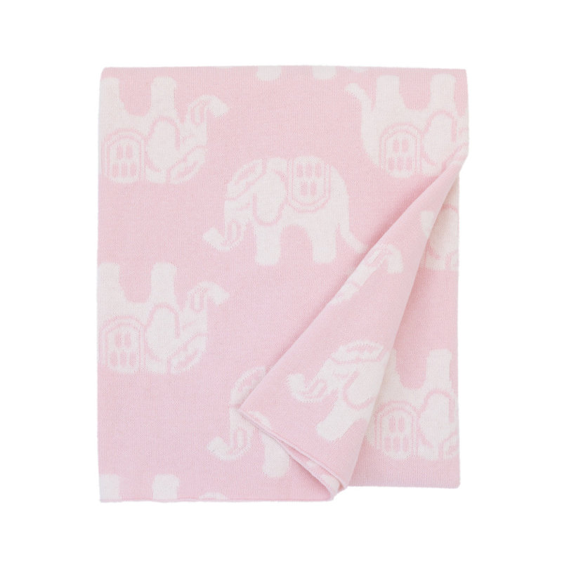 Couverture pour bébé à imprimé éléphant Chaeli