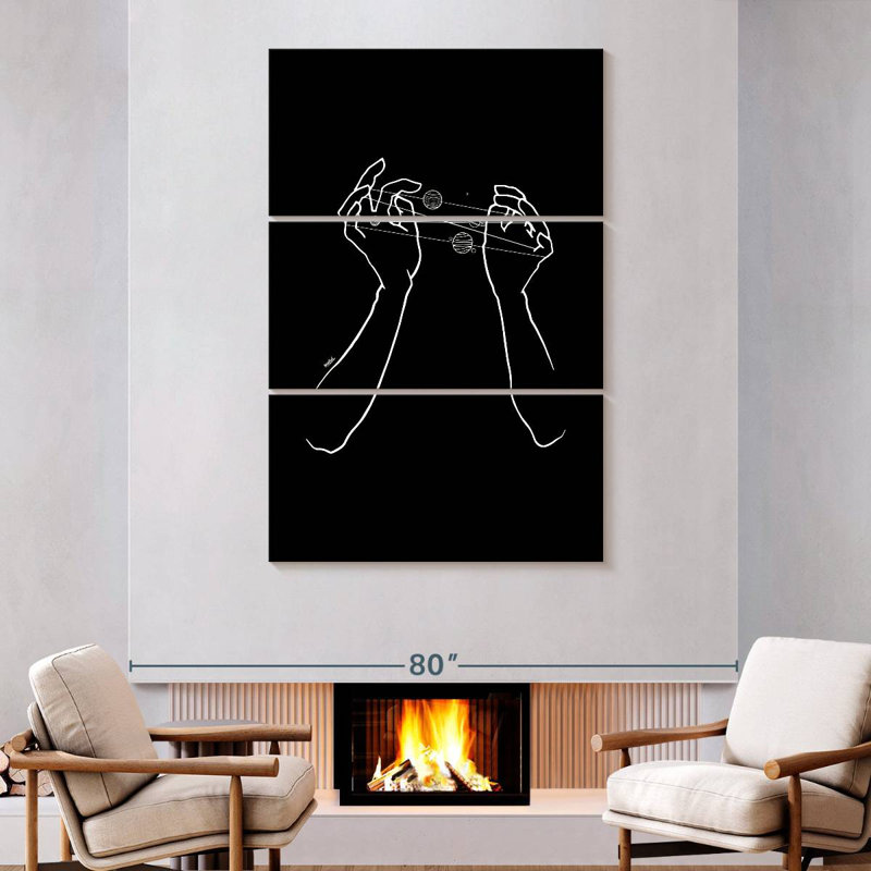 Oberle Hand Galaxy, 74" H x 48" W