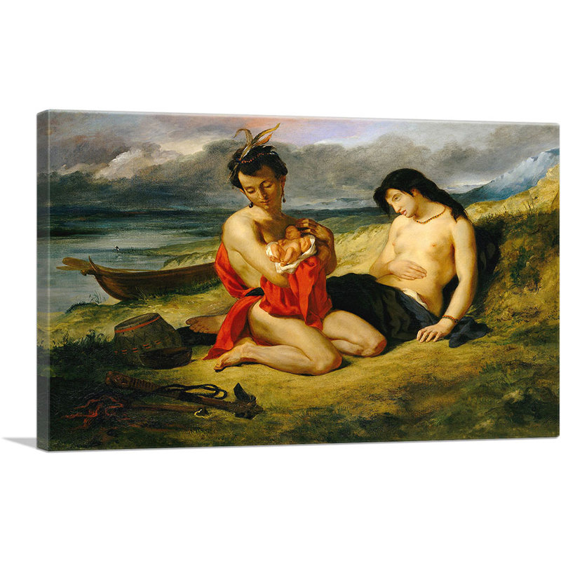 Les Natchez 1835 - impression, H 18 po x l 26 po x P 0,75 po