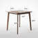 Glaskowski 27.6"L Mid-Century Modern Solidwood Dining Table