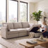 Canapé modulaire réversible avec repose-pieds 4 pièces Sarang