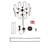 Mid-Century Modern 6-Light Candle Style Drum Chandelier-390347767