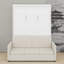 Lit escamotable double pleine grandeur avec coussin