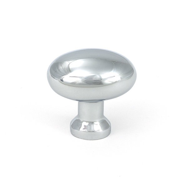 Moore Cabinet Knob, Polished Chrome, 1.26" Knob Diameter