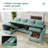 U shaped Sleeper Sectional Modular Sectional Sofa with Chaise-72249827