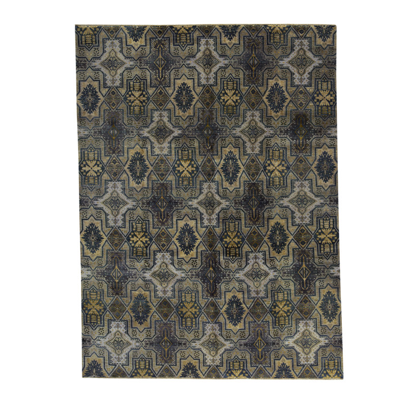 Neo Hand-Knotted CAMEL / GREY Area Rug