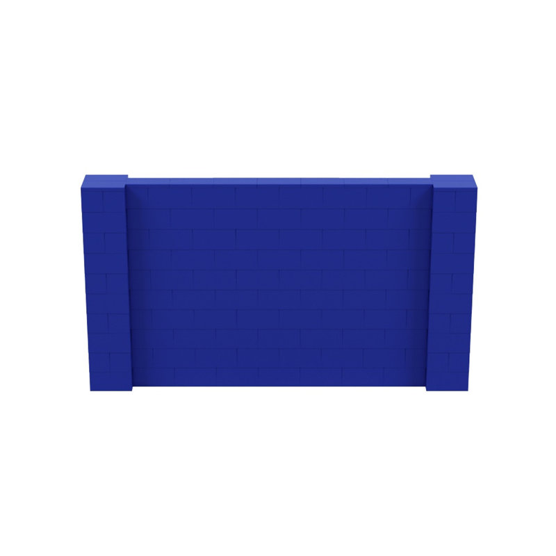 Ensemble mural de blocs géants 7 'T, H 60 po x l 108 po x P 12 po, Bleu