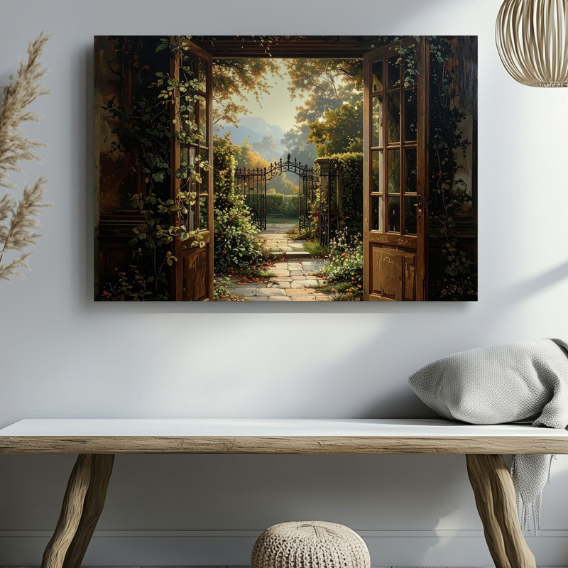 Toile d'art encadrée, "Enchanted Garden", H 30 po x l 40 po