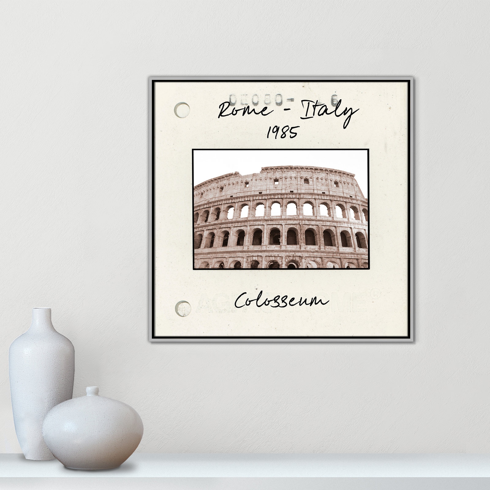 Ritona "Rome, Italy - Colosseum" Print, Silver Floater Framed Canvas, 31.5" H x 31.5" W x 2" D
