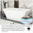 59" White Acrylic Freestanding Bathtub