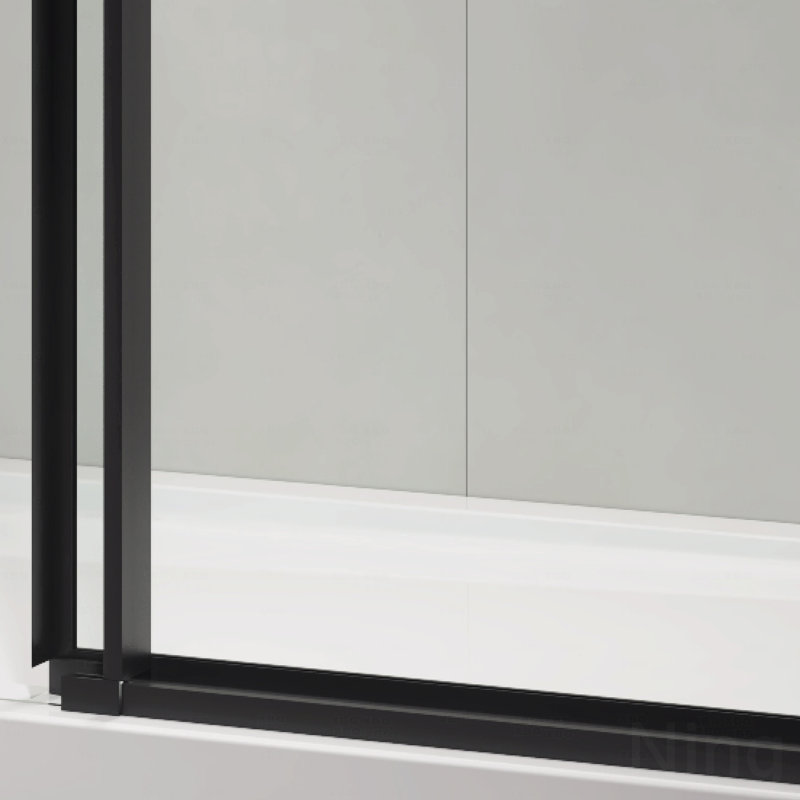 Porte de douche coulissante sans cadre l 60 po x H 76 po