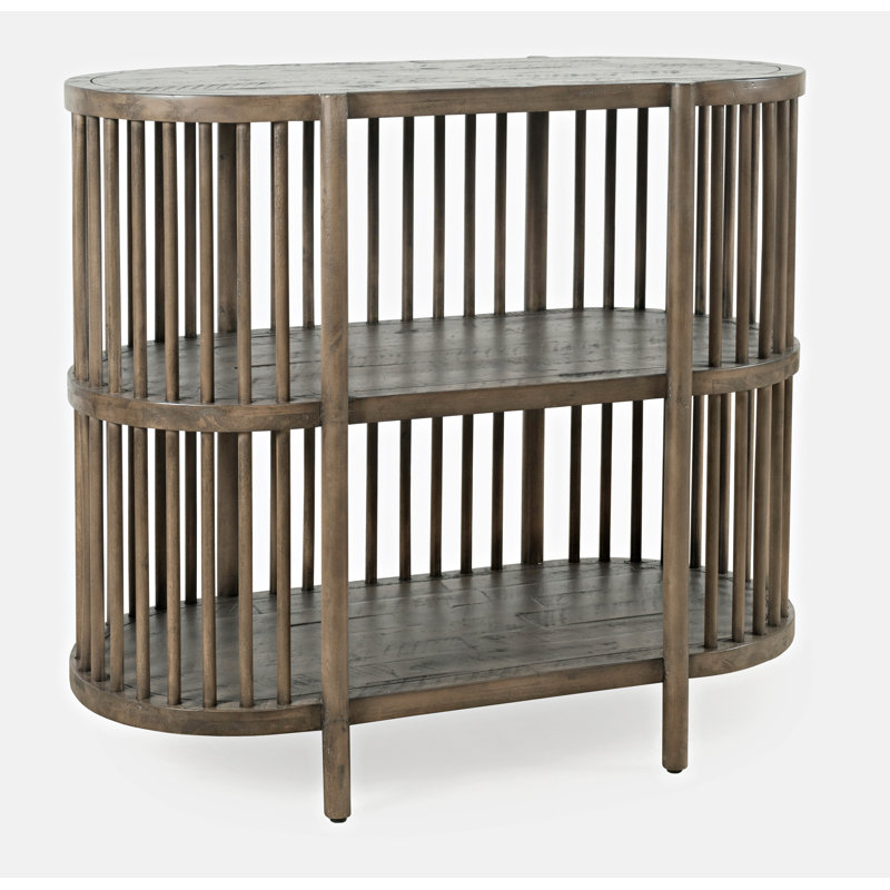 36'' Solid Wood Top Console Table, Chestnut