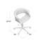 Chaise de bureau en similicuir de style Mid-Century-92973999