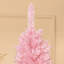 Sapin de Noël artificiel de 1,5 m, mince et élancé, avec 294 branches réalistes et un support métallique pliable, rose.-1667364783-1674912245