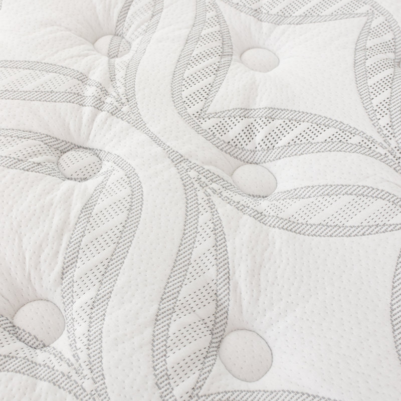 White Twin Pillowtop Innerspring Gel Memory Foam Mattress