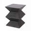 Table d'appoint de patio avec plateau carré, base en oxyde de magnésium