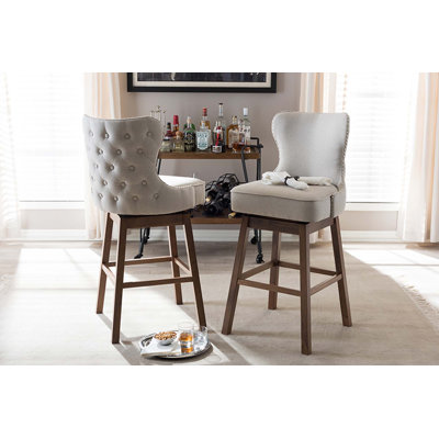 Swivel 30.51" Bar Stool by Red Barrel Studio