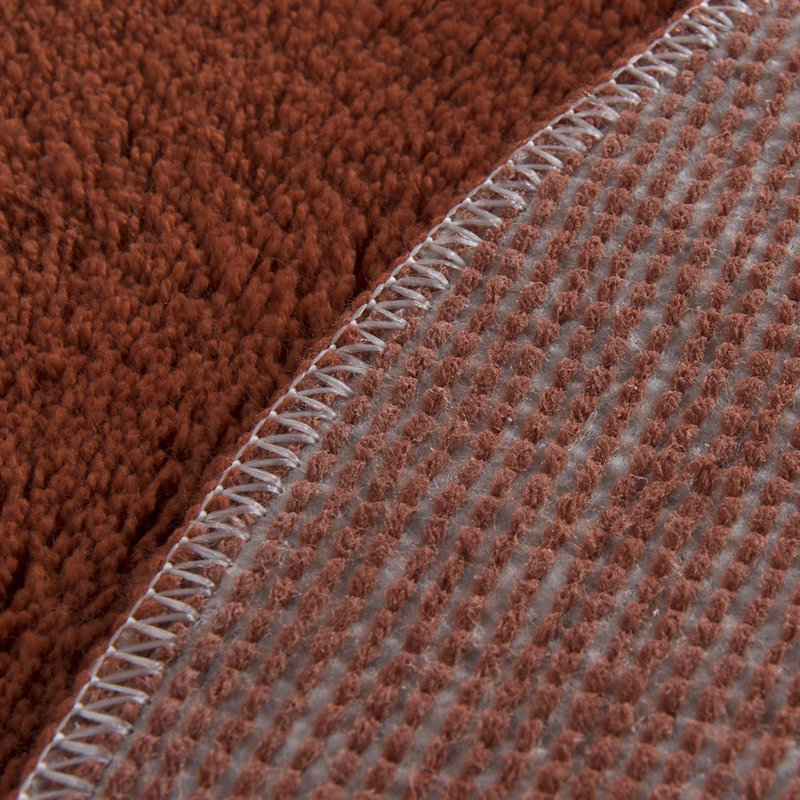 Ensemble de tapis de bain luxueux en acrylique (2 pièces), rouge carrelé, 19,7 po x 23,6 po et 23,6 po x 39,4 po | 100% acrylique, antibactérien, antidérapant | Lavable à la machine, doux et durable, parfait pour les salles de bain modernes