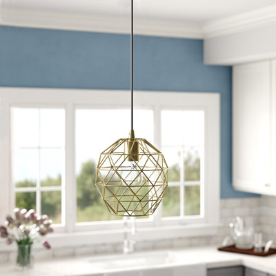 Luminaire suspendu simple à 1 lumière Lucilo
