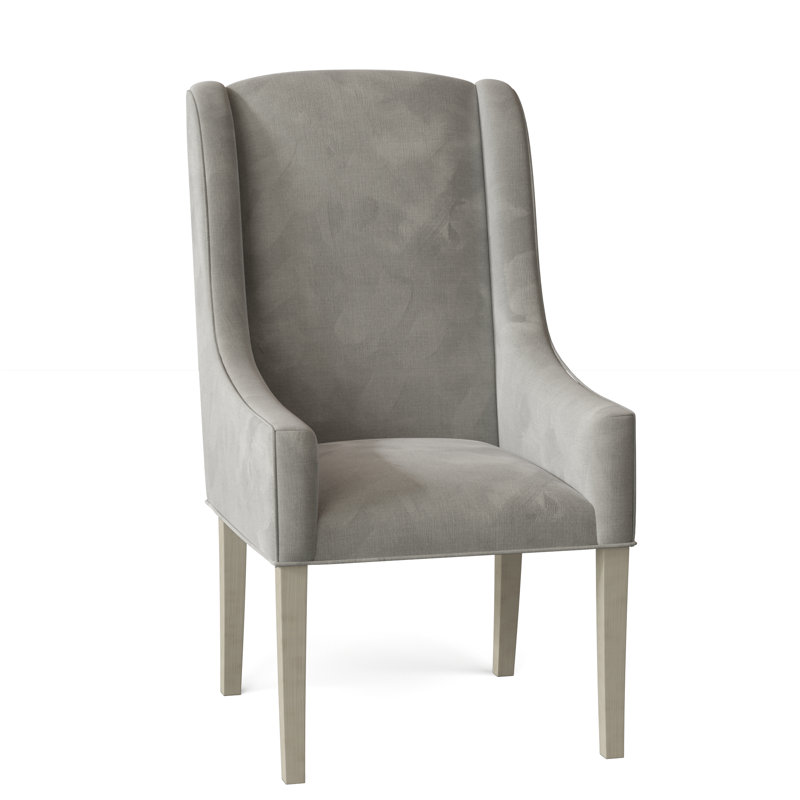 Dora Upholstered Wingback Arm Chair, Tobacco, 3029 Natural