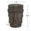 Tabouret de table de bout à piédestal de statue de Pâques pour la maison