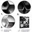 Abstrait géométrique noir et blanc II - décoration murale géométrique en métal-87838653