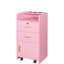 Meuble de beauté élégant pour spa - 2 tiroirs et 1 poste de salon pratique rose