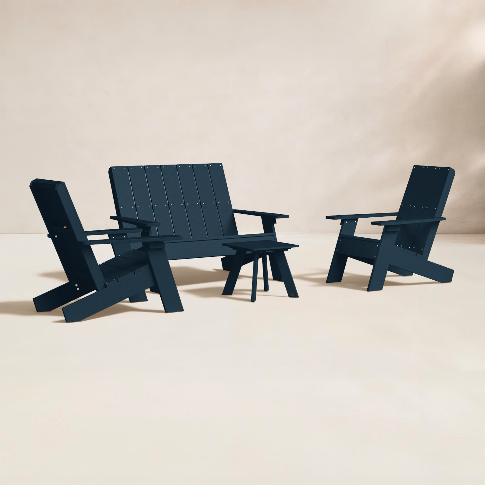 Byrnes 4 - Person Patio Conversation Set, Federal Blue