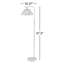 57.5'' Antique Brass Task Floor Lamp