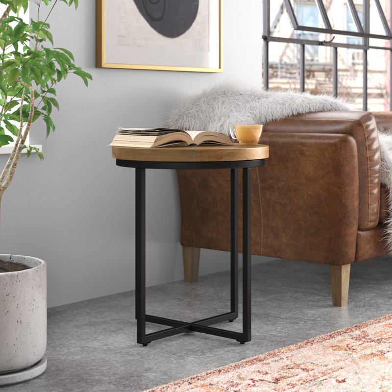 Melissa Solid Wood Top End Table