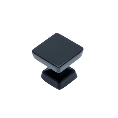Utopia Alley Bergen Cabinet Ring Pull Knob - Decorative Cabinet Drop Pull Knobs For Cabinets And Drawers - Vintage Cabinet Hardware With Hand Finished Matt Black - Metal Drawer Pull Knobs 1.16" (Set Of 5)