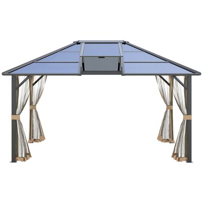 Hardtop 10 Ft. W x 10 Ft. D Aluminium Canopy -  Outsunny, 84C-291