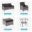 6 Piece Patio Sofa with Table Set with Cushion-108198558