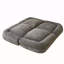 Canapé-lit convertible simple pliable, gris, partie gauche du produit complet.-118043809