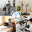 Table de chevet réglable en hauteur avec roulettes cachées, bureau pour travailler debout, table mobile pour ordinateur portable, chariot à roulettes pour usage hospitalier et domestique, noir-539830657