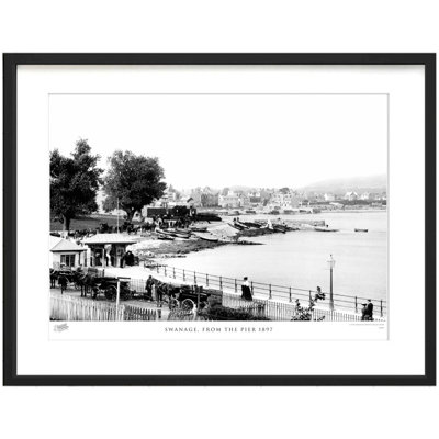 Swanage, From The Pier 1897 by Francis Frith - Single Picture Frame Print