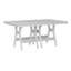 Berlin Gardens Harbor Regular Natural With White Base Rectangular Dining Table-1946252105-1946252096