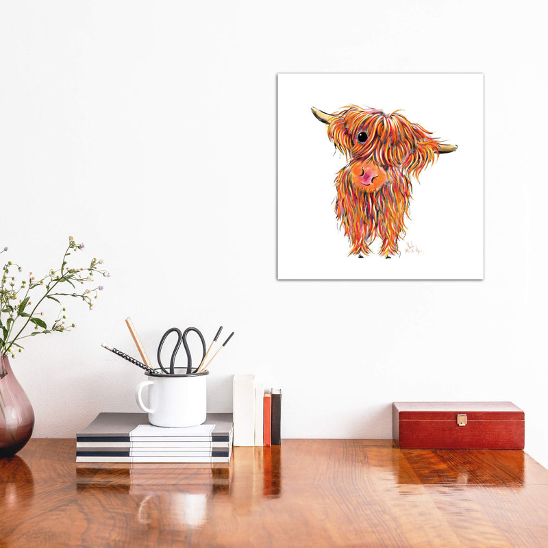 «Boo» par Shirley Macarthur - reproduction d'art, H 12 po x l 12 po x P 1,5 po, Toile tendue, Pas de tapis
