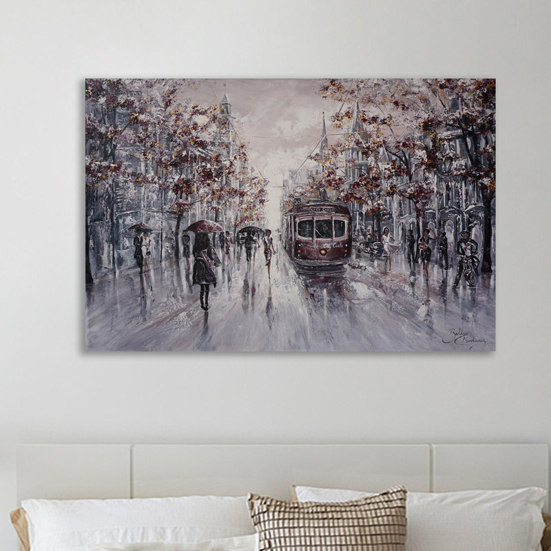 Melbourne Vibes, Collins Street by Isabella Karolewicz - Wrapped Canvas Print, 51 cm H x 76 cm W