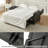 Atravion 73.5" W Vegan Leather Sofa Bed with Button-tufted Back-96122436