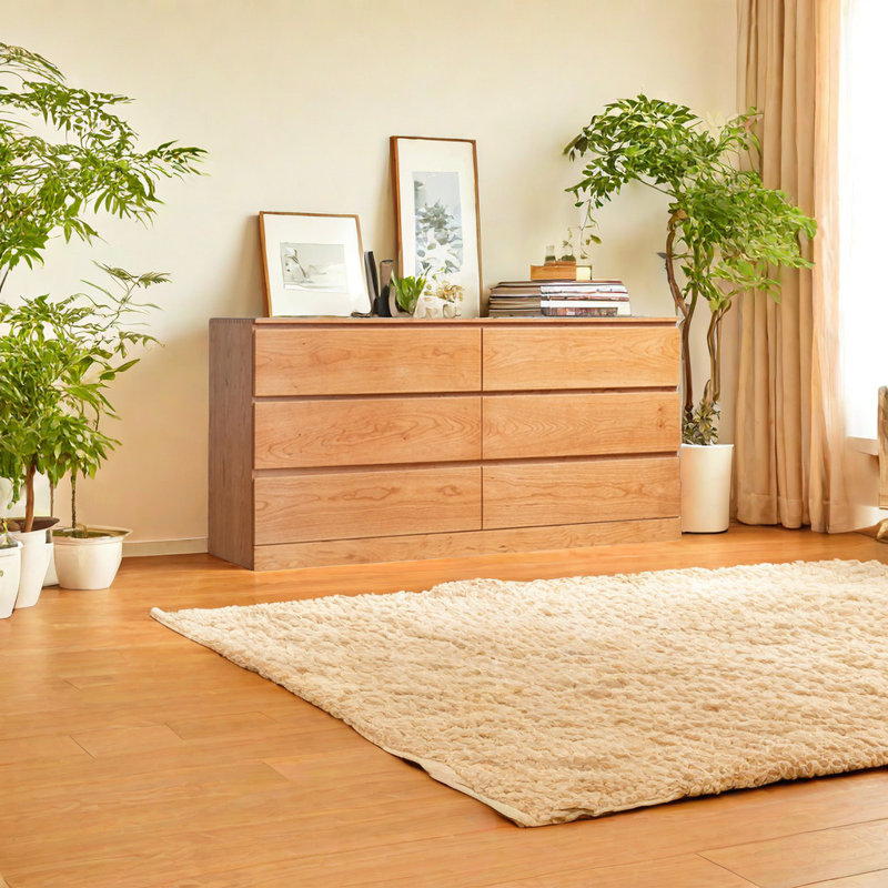 Commode d'appoint en bois de cerisier Simple Style