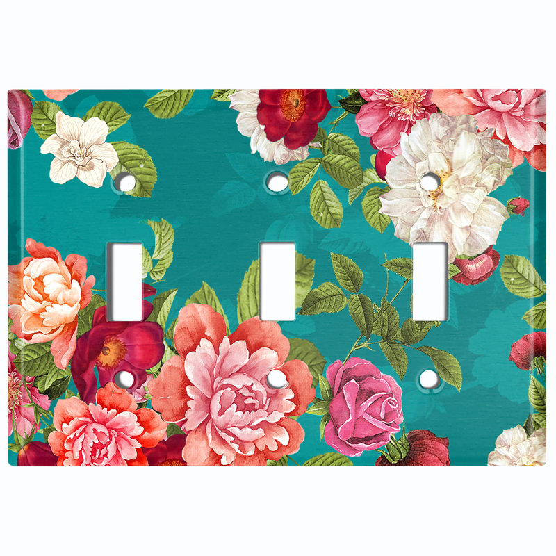 Landscape & Nature 3 - Gang Toggle Light Switch Standard Wall Plate