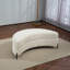 Grand repose-pieds rembourré avec rangement demi-lune-108685030