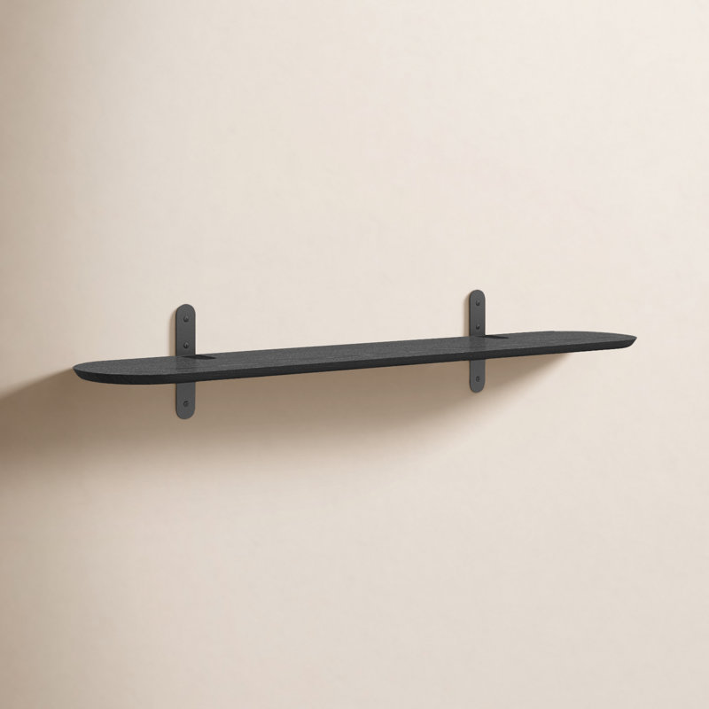 Wickman Oval Bracket Shelf, Black, Black