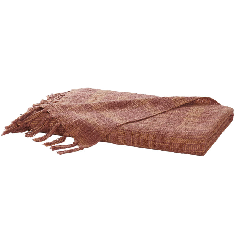 Tori Throw Blanket, Rust Red / Brick