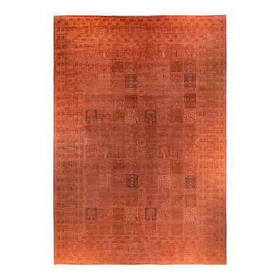 Paduka One-of-a-Kind 12' 4" X 16' 4" New Age Rectangular Wool Area Rug Pink