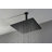 16" Matte Black Bathroom Luxury Shower Head-122404498