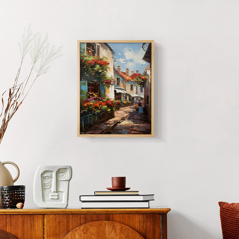 LANDSCAPES Series CCLV III - Reproduction encadrée de qualité supérieure - Prêt à être accroché - Aucun clou requis