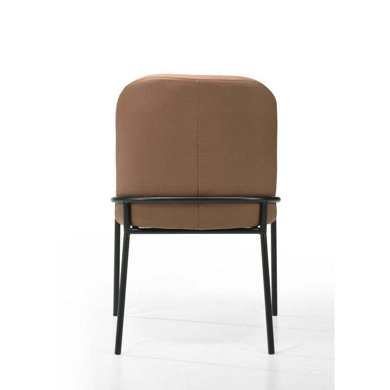 Chaise de salle à manger Lumi, Cognac