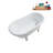 57.5'' x 29.5'' Soaking Acrylic Bathtub-83636142-90752935